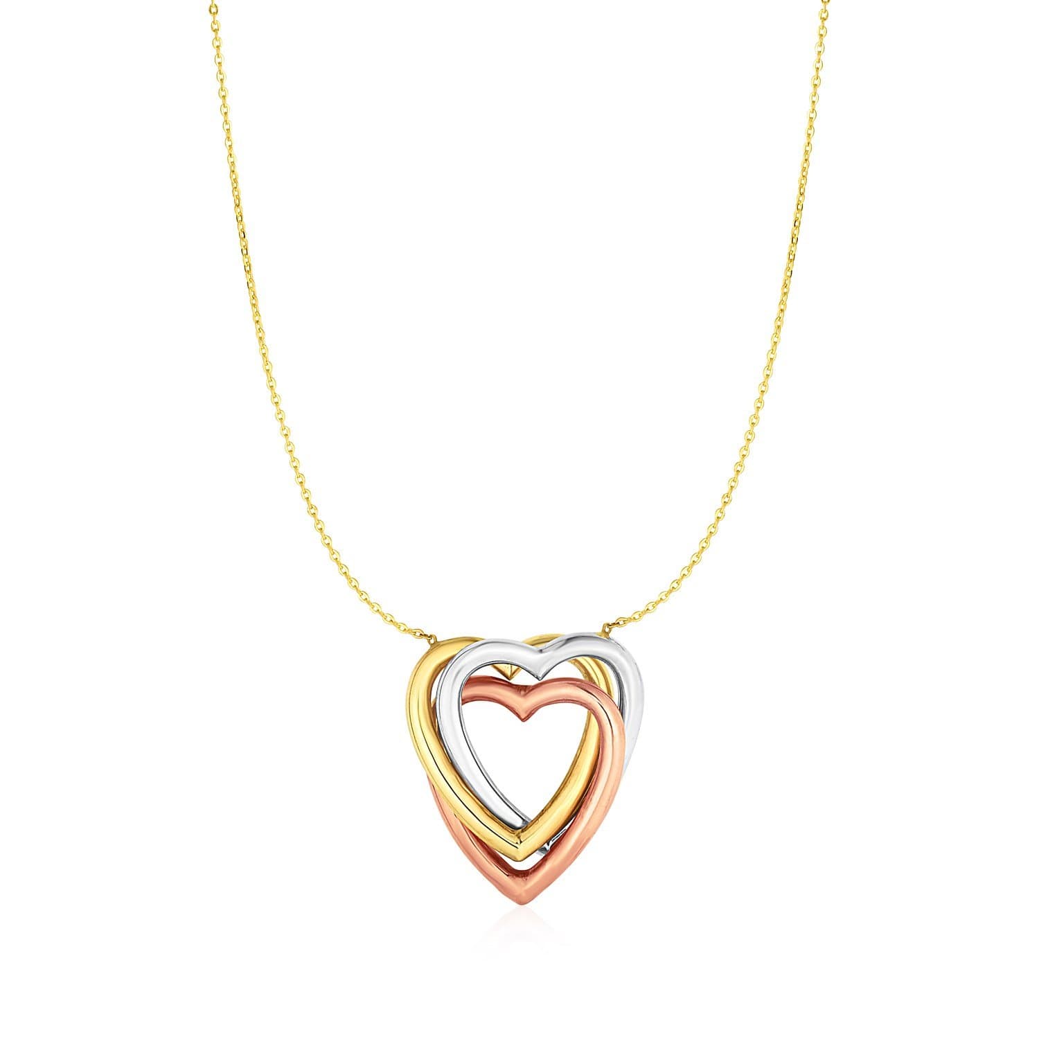 10k solid tri gold discount LOVE locket pendant