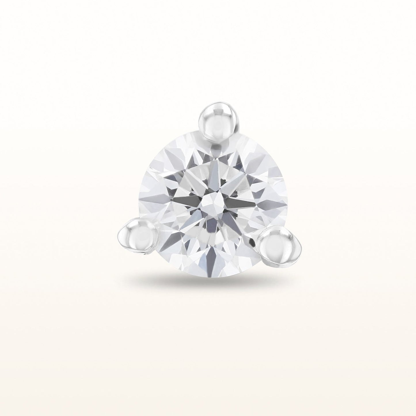 Single Martini Style Diamond Stud Earring, G-H-I/SI1-SI2 under 0.25 ctw