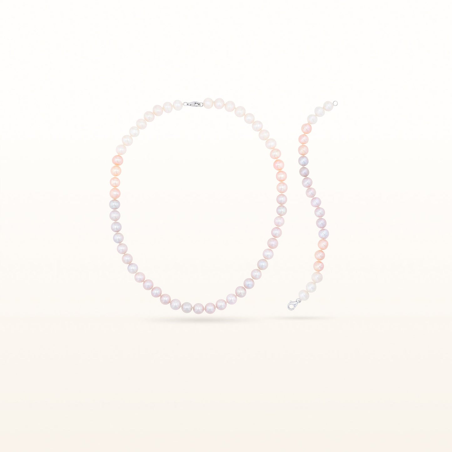 Multi-Colored Freshwater Cultured Pearl Necklace and Bracelet Set