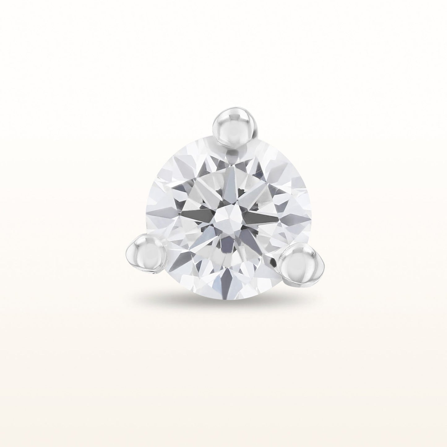 Single Martini Style Diamond Stud Earring, G-H-I/SI1-SI2 under 0.25 ctw