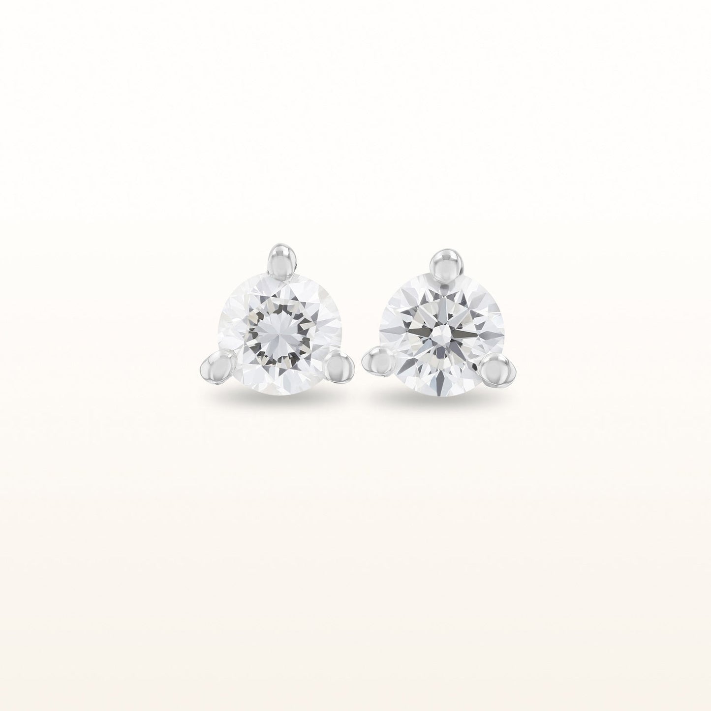 Martini Style Diamond Stud Earrings