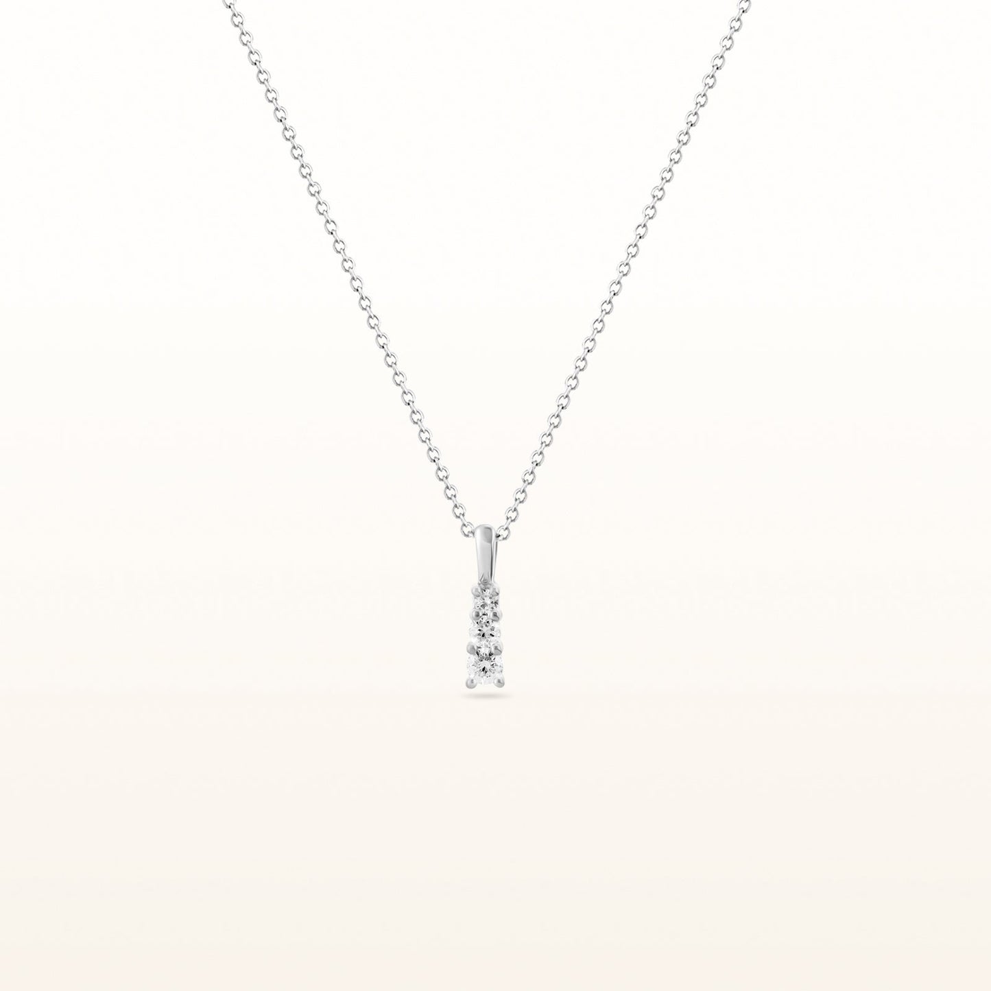 0.20 ctw Three-Stone Round Diamond Pendant in 14kt White Gold