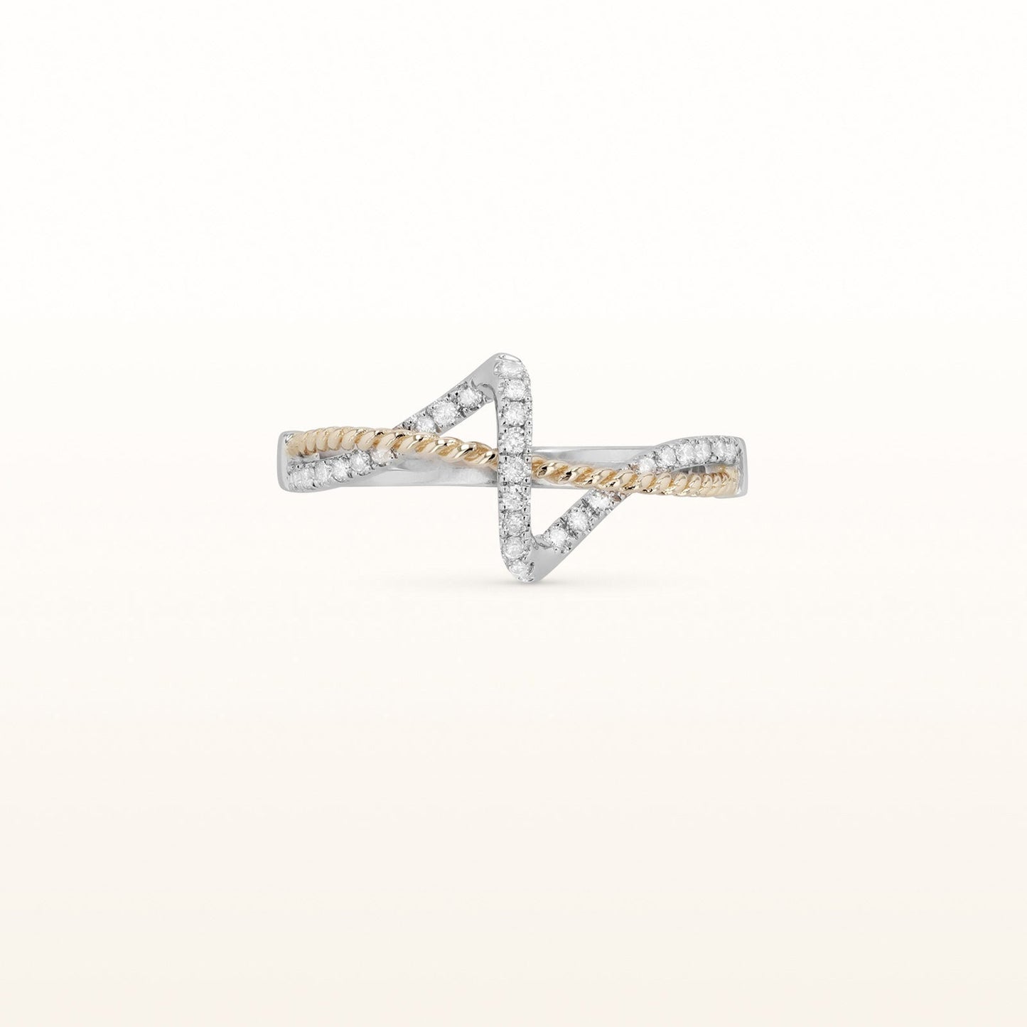 Diamond Wave Ring in 14kt Gold