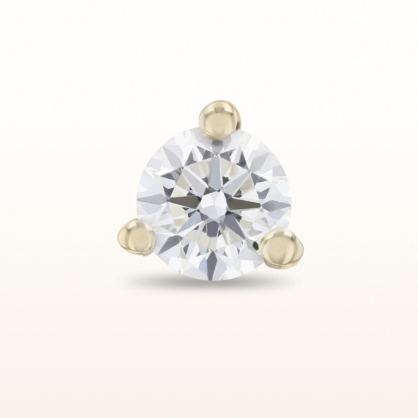 Single Martini Style Diamond Stud Earring, G-H-I/SI1-SI2 under 0.25 ctw