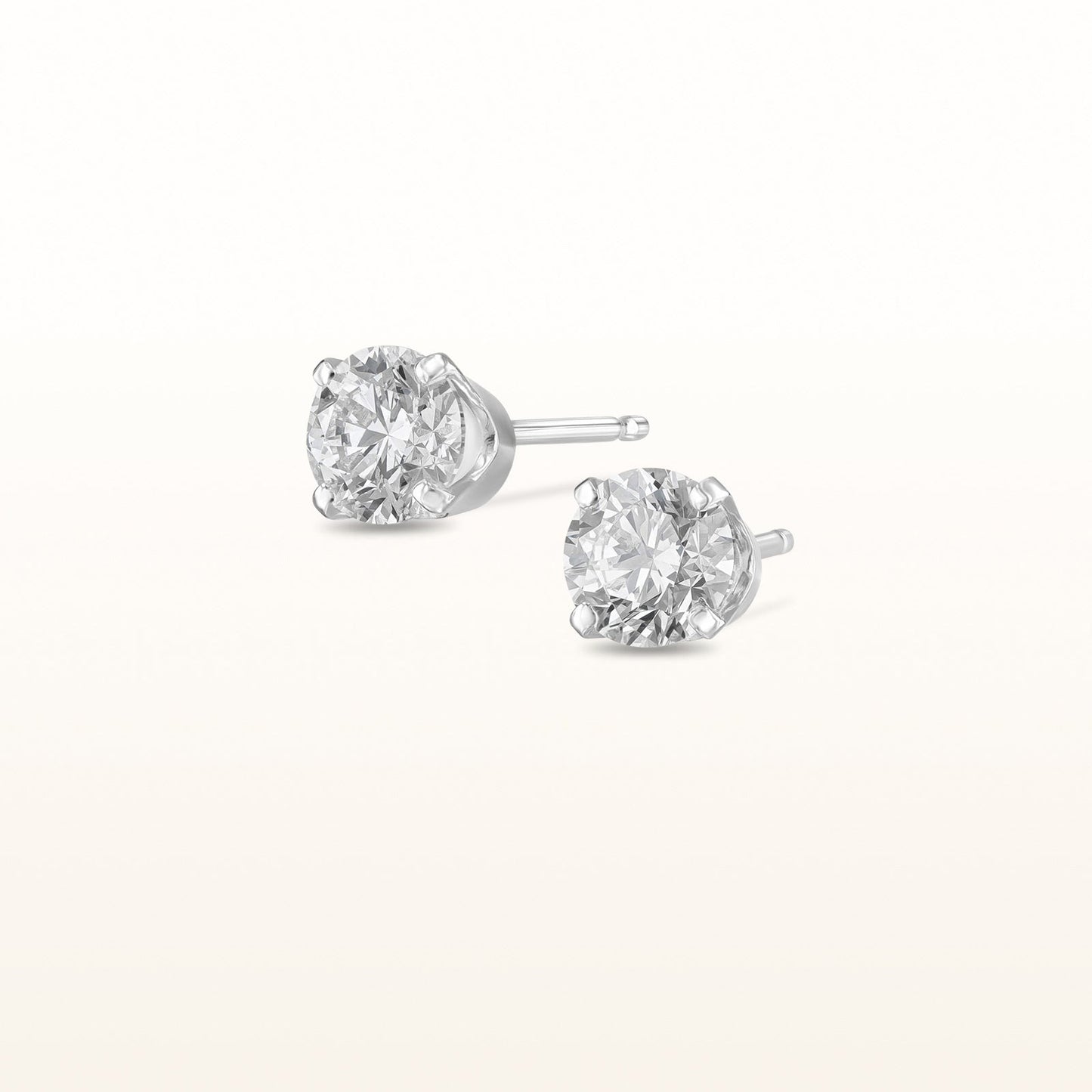 4-Prong Style Diamond Stud Earrings