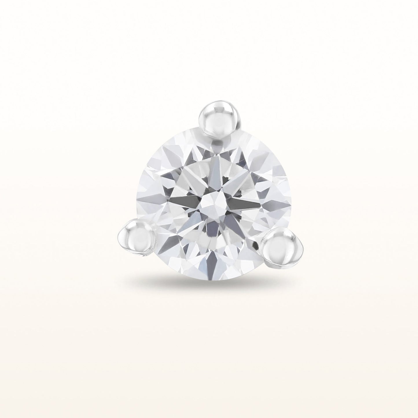 Single Martini Style Diamond Stud Earring, G-H-I/SI1-SI2 under 0.25 ctw