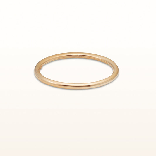 Rose Gold Plated 925 Sterling Silver High Polish Bangle Bracelet