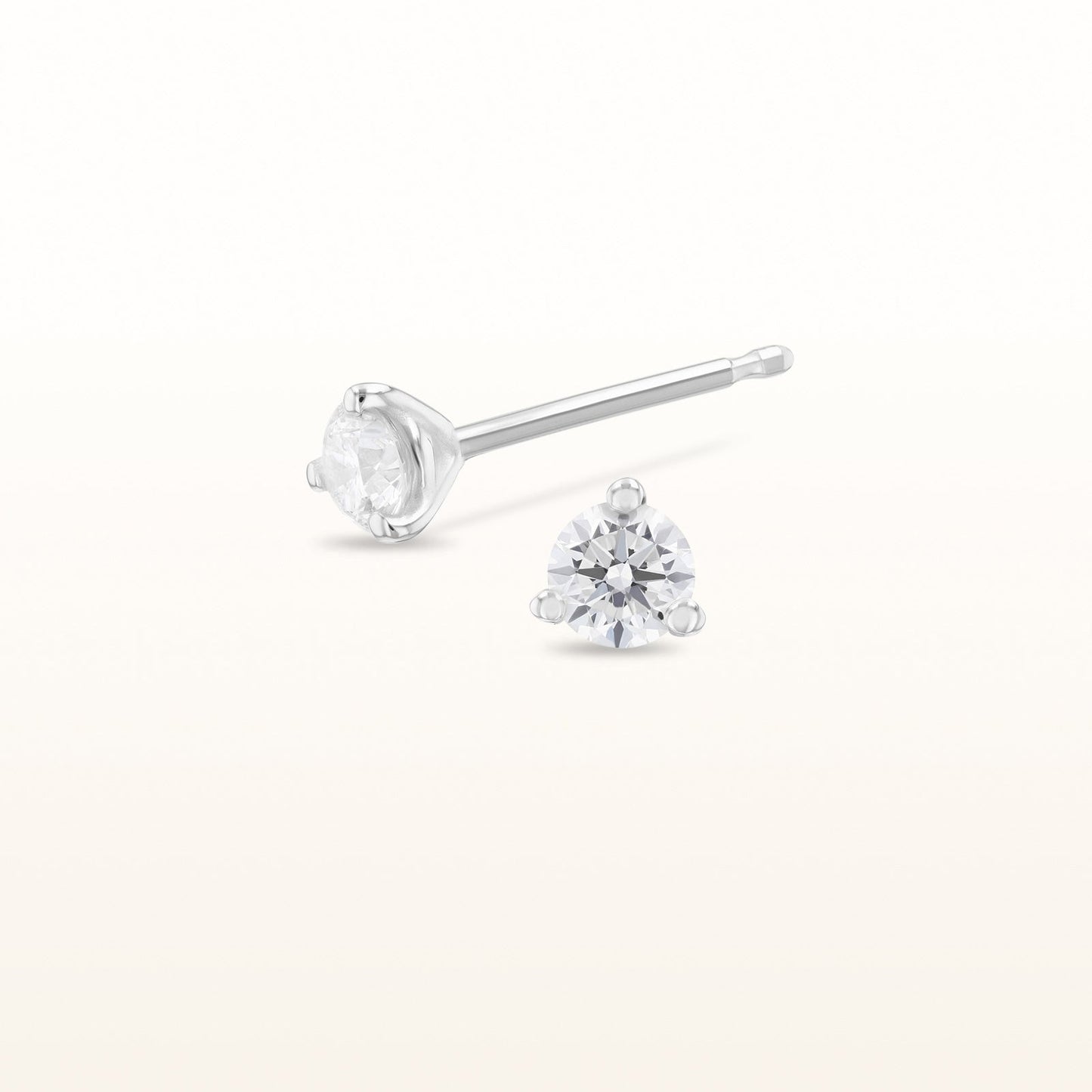 Martini Style Diamond Stud Earrings