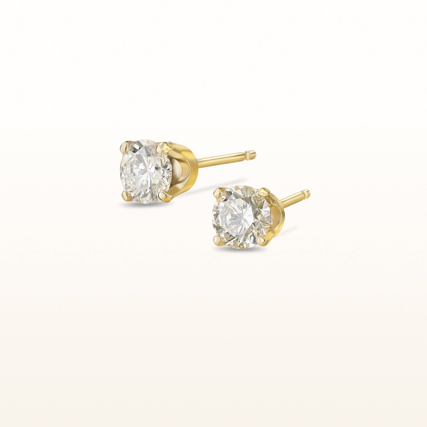 4-Prong Style Diamond Stud Earrings