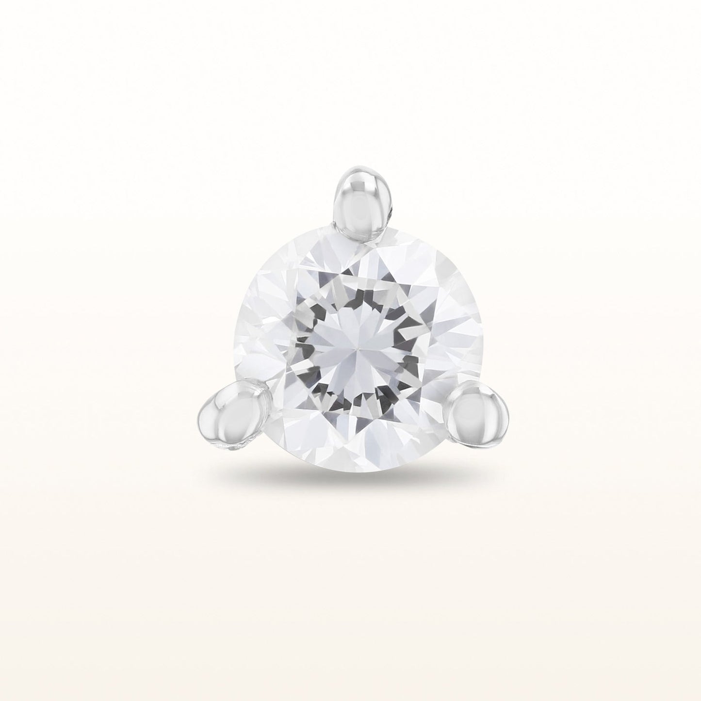 Single Martini Style Diamond Stud Earring, G-H-I/SI1-SI2 under 0.25 ctw