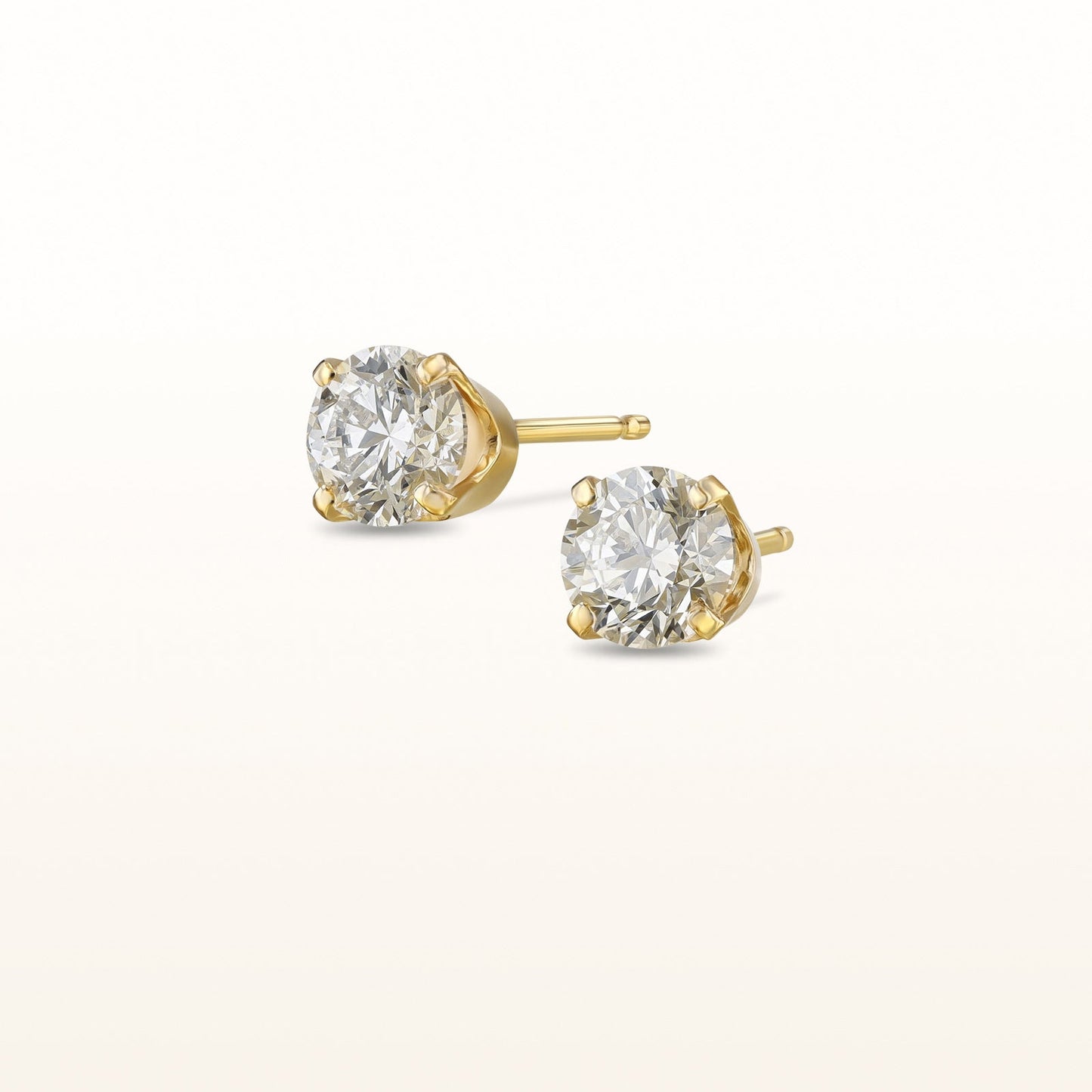 4-Prong Style Diamond Stud Earrings