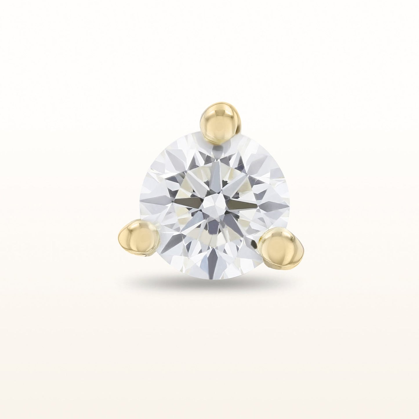 Single Martini Style Diamond Stud Earring, G-H-I/SI1-SI2 under 0.25 ctw