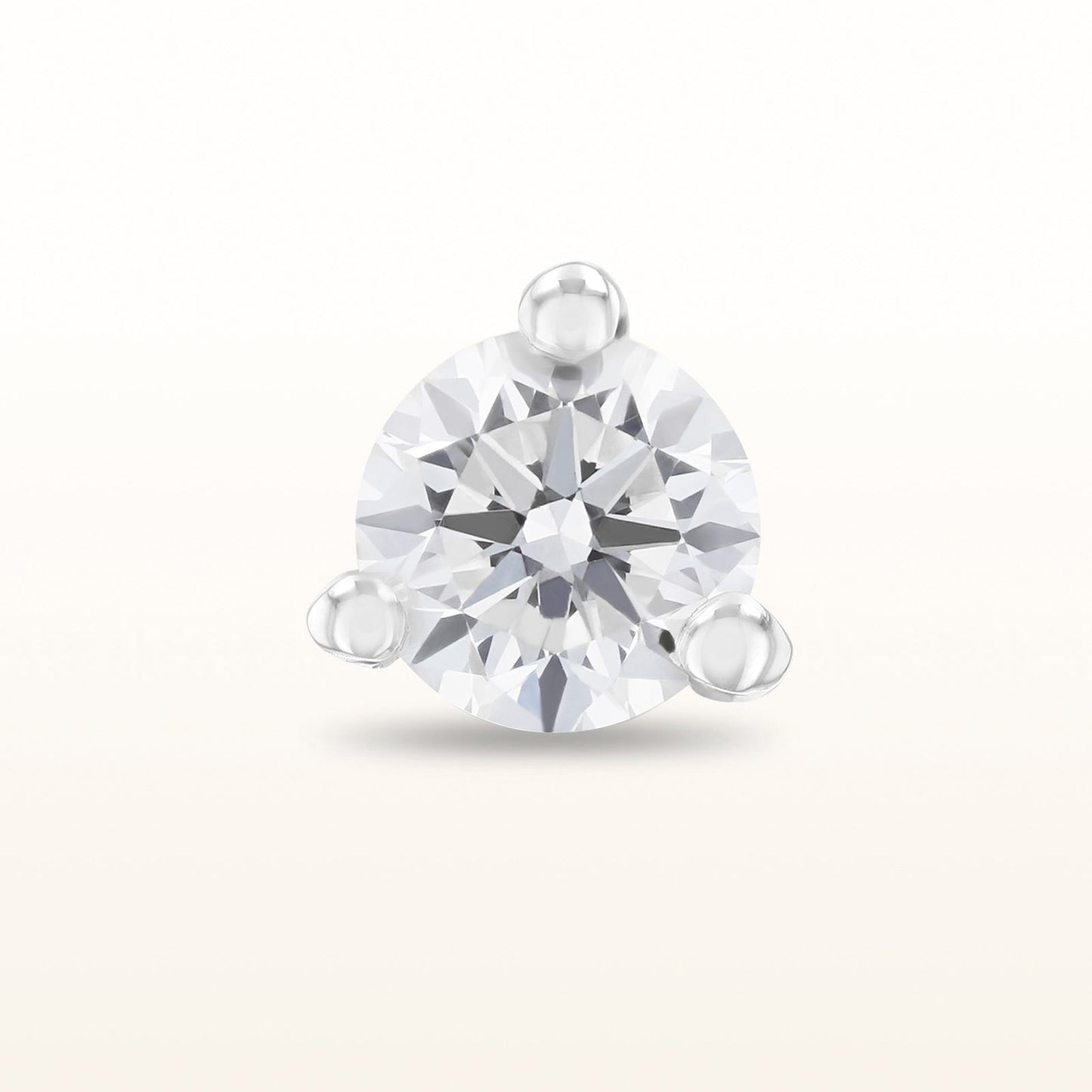 Single Martini Style Diamond Stud Earring, G-H-I/SI1-SI2 under 0.25 ctw