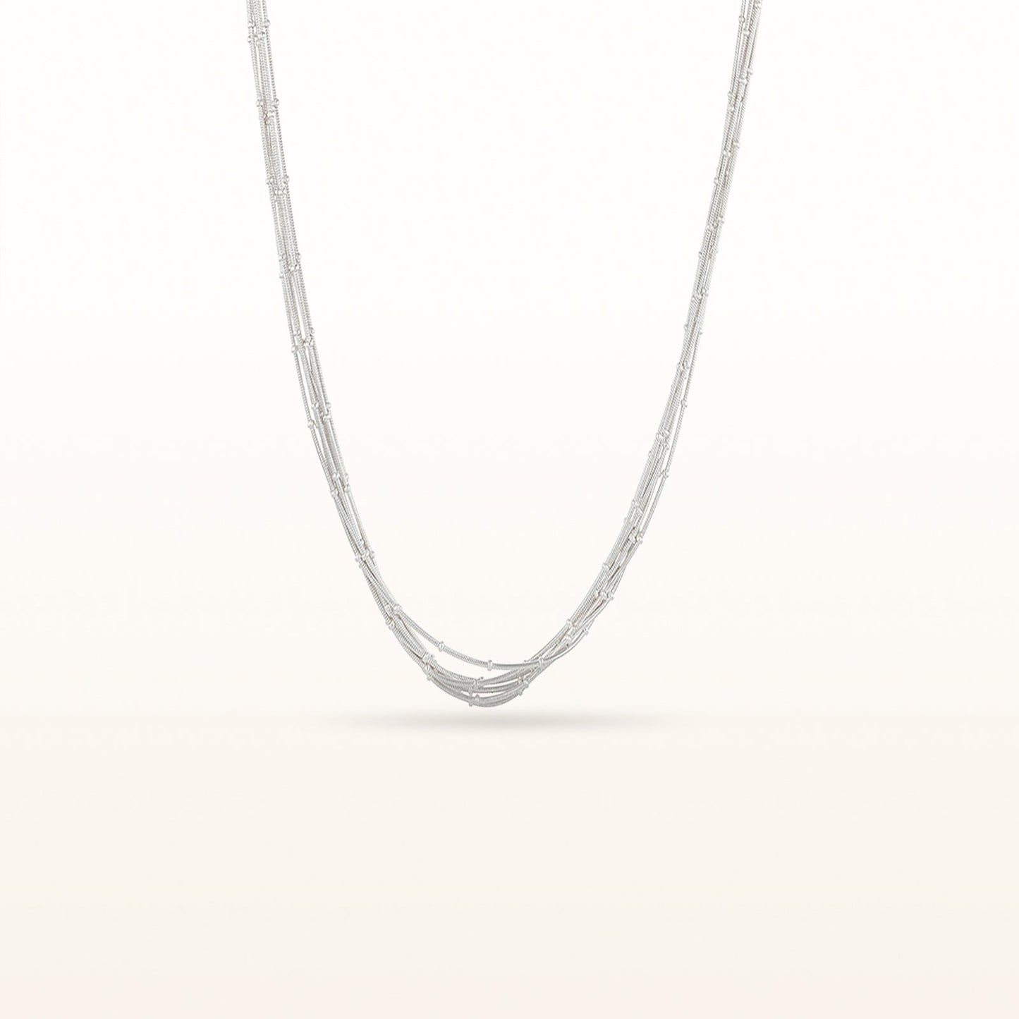 925 Sterling Silver Multi-Strand Necklace