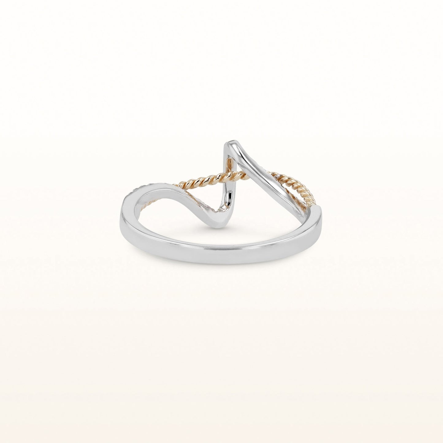 Diamond Wave Ring in 14kt Gold