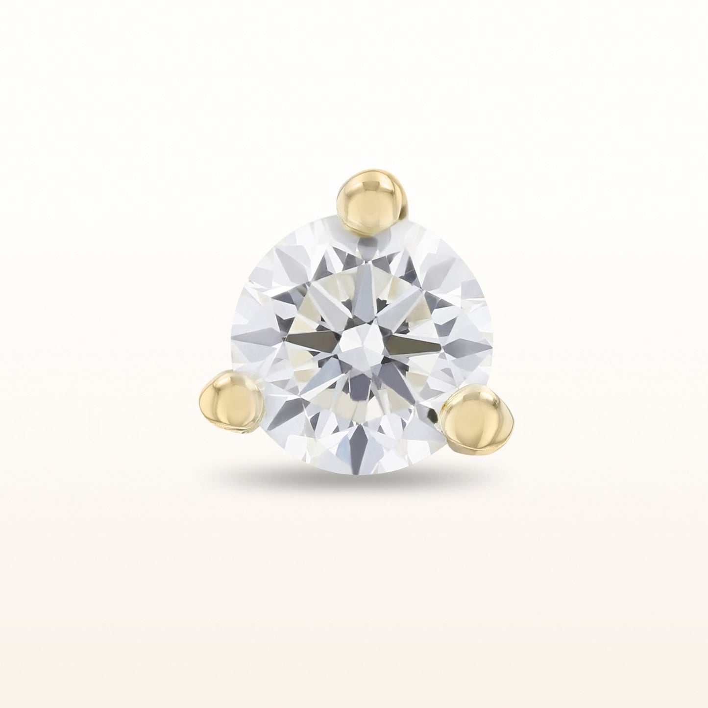 Single Martini Style Diamond Stud Earring, G-H-I/SI1-SI2 under 0.25 ctw