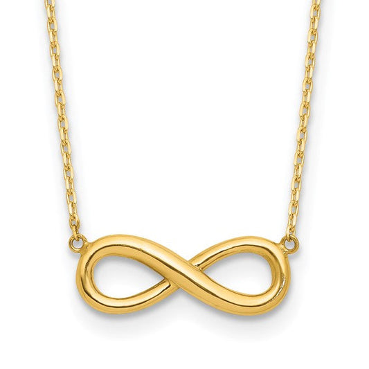 Infinity Link Necklace in 14kt Yellow Gold