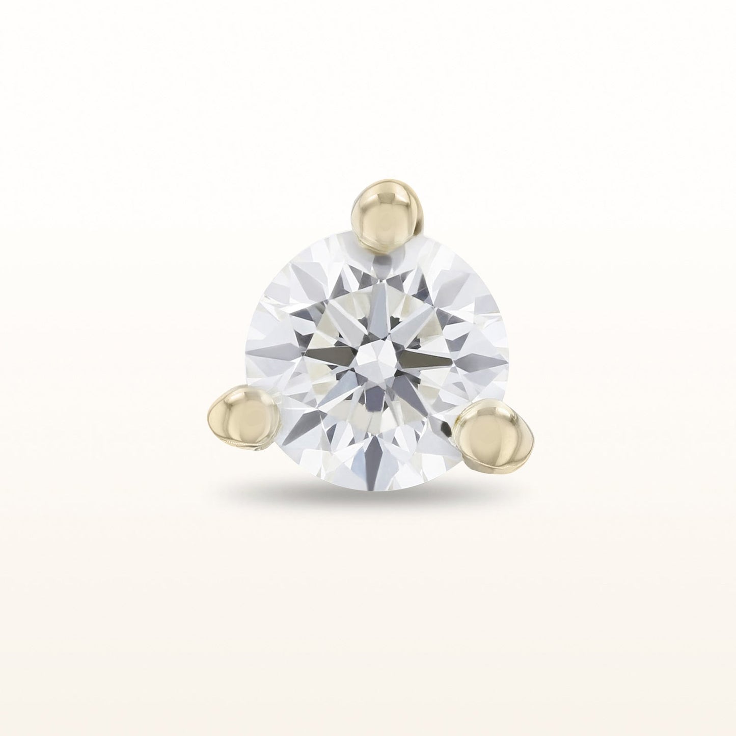 Single Martini Style Diamond Stud Earring, G-H-I/SI1-SI2 under 0.25 ctw