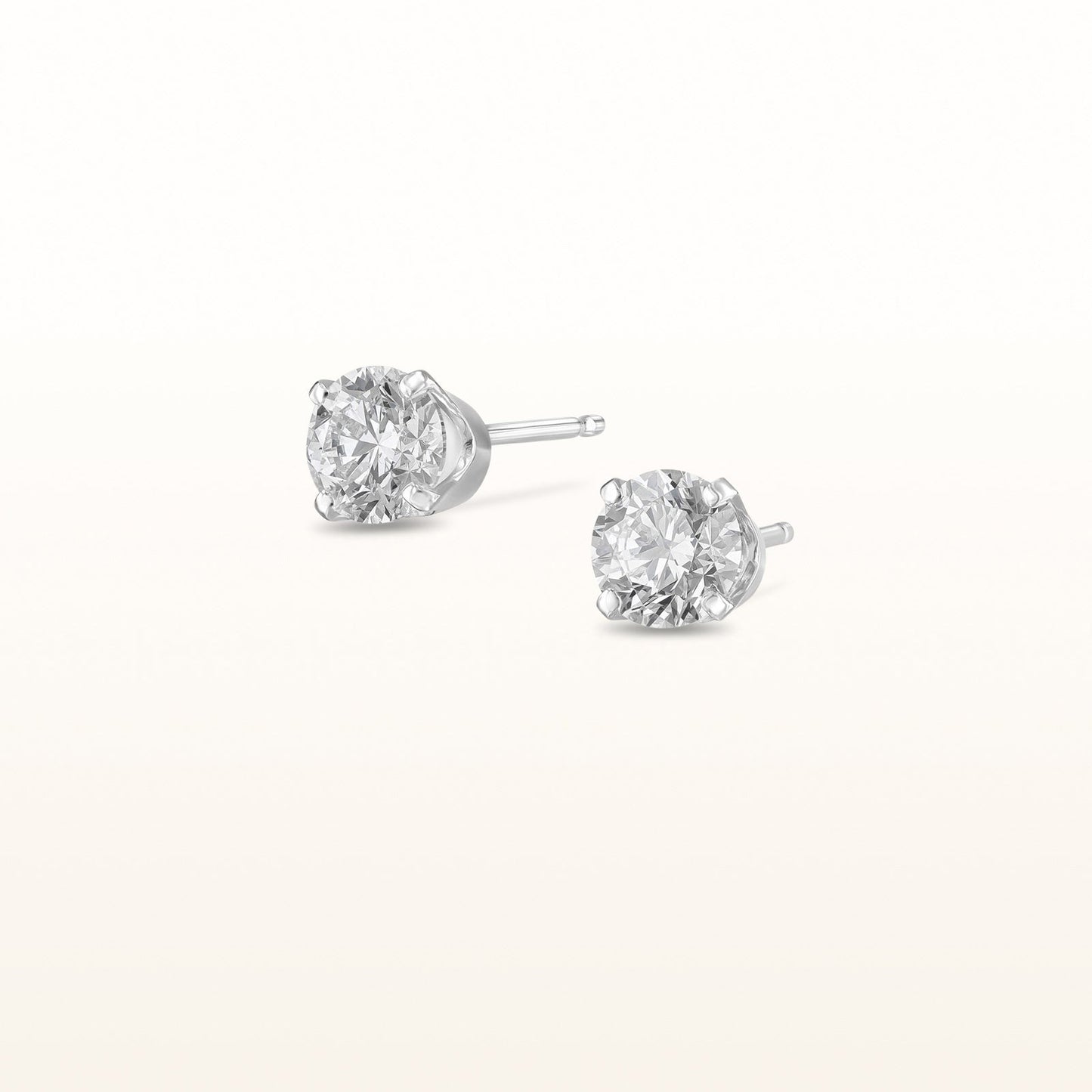 4-Prong Style Diamond Stud Earrings