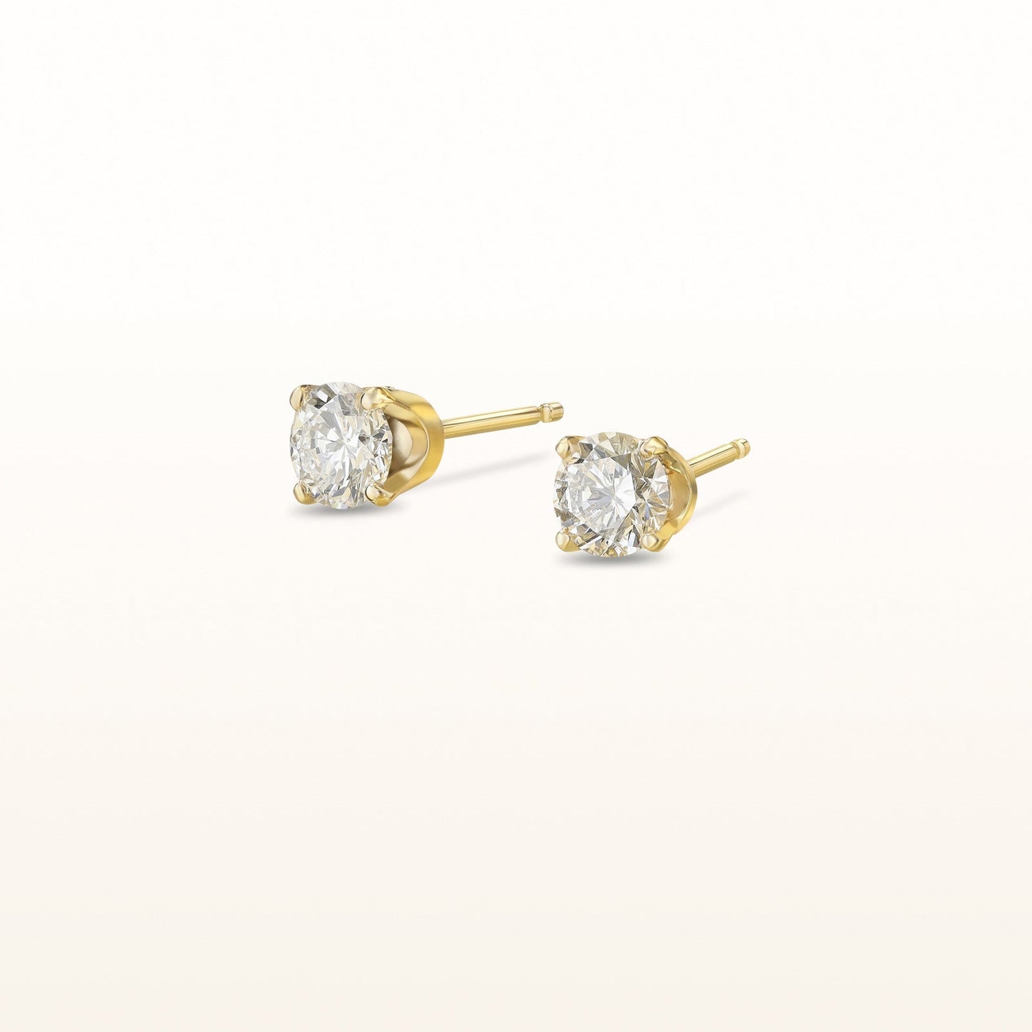 4-Prong Style Diamond Stud Earrings