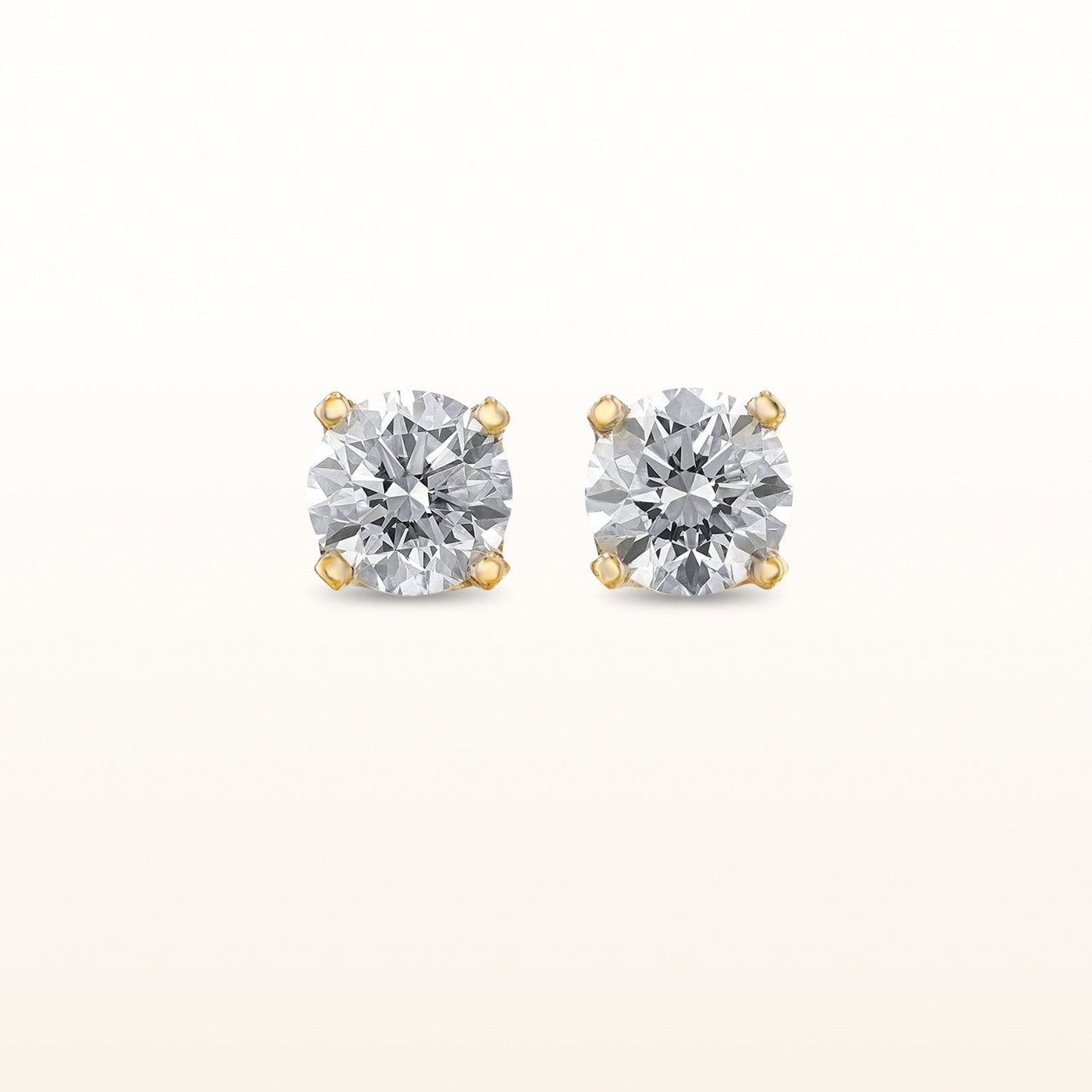 4-Prong Style Diamond Stud Earrings