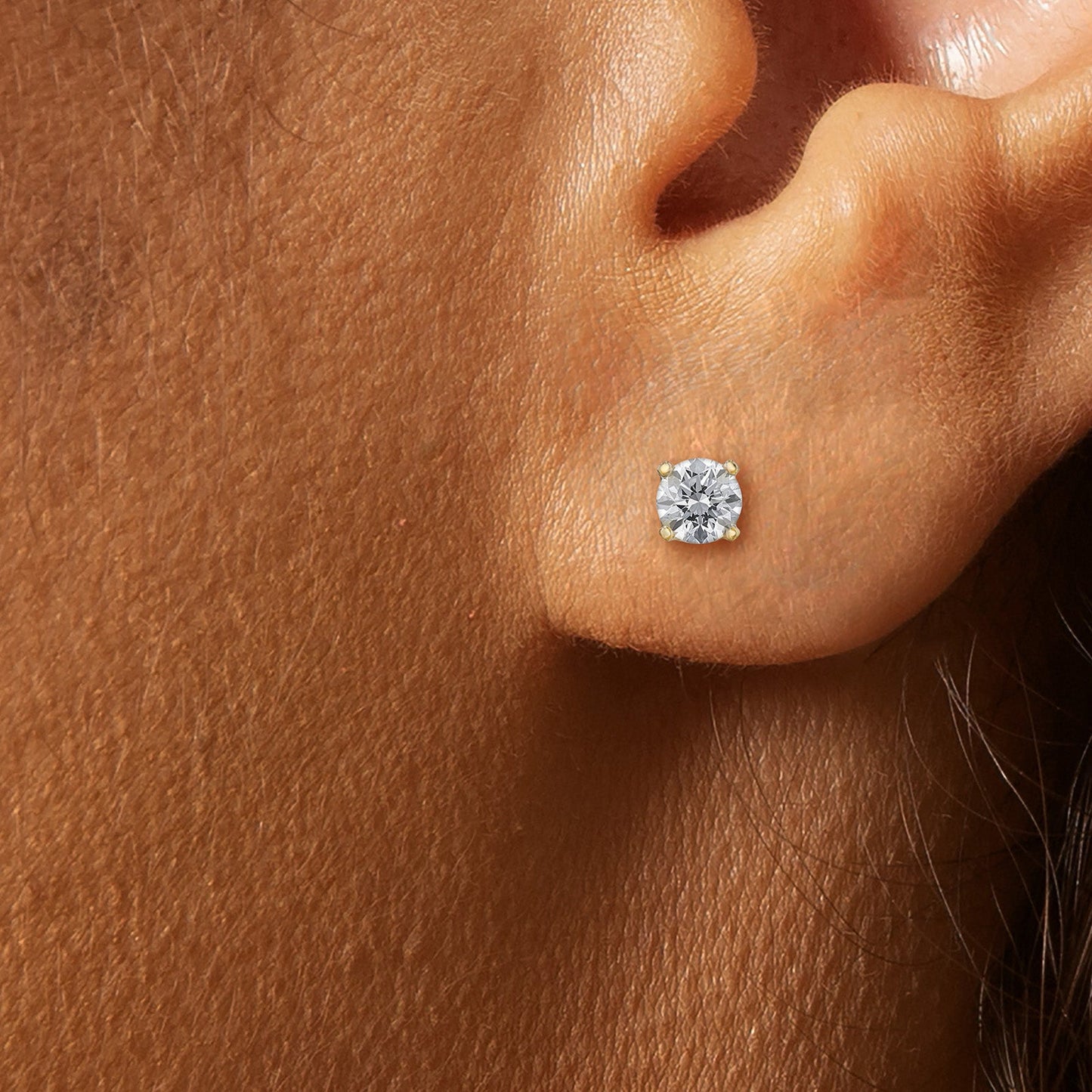 4-Prong Style Diamond Stud Earrings