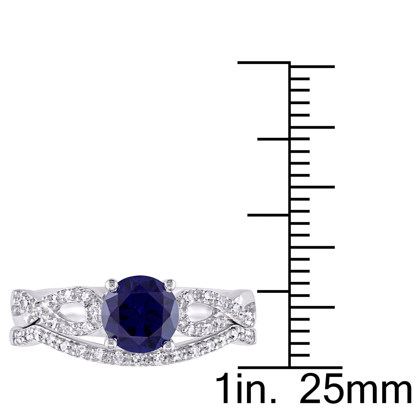 Sophia B 1 1/6ct Sapphire & Diamond Wedding Set – IceTrends