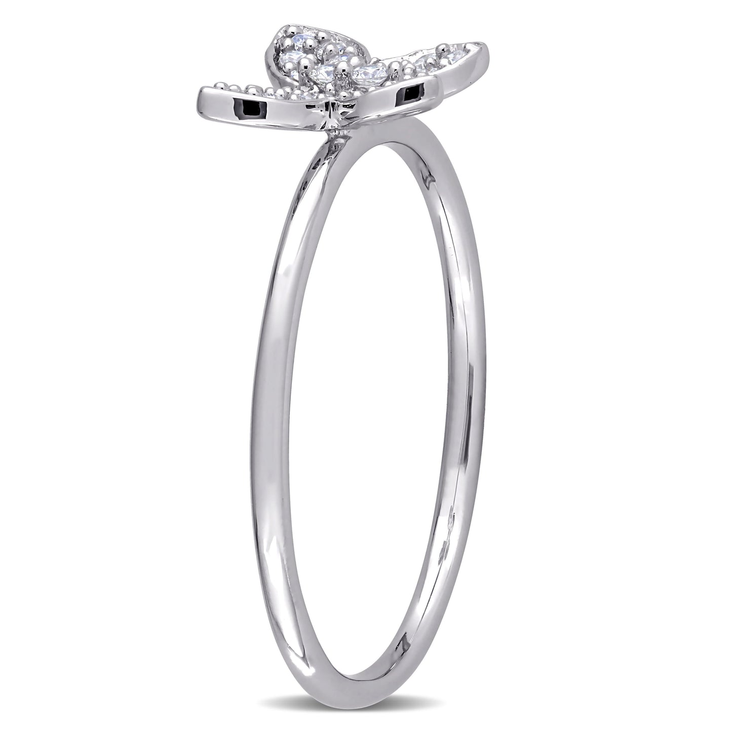 1/8ct Diamond Ring in 10k White Gold