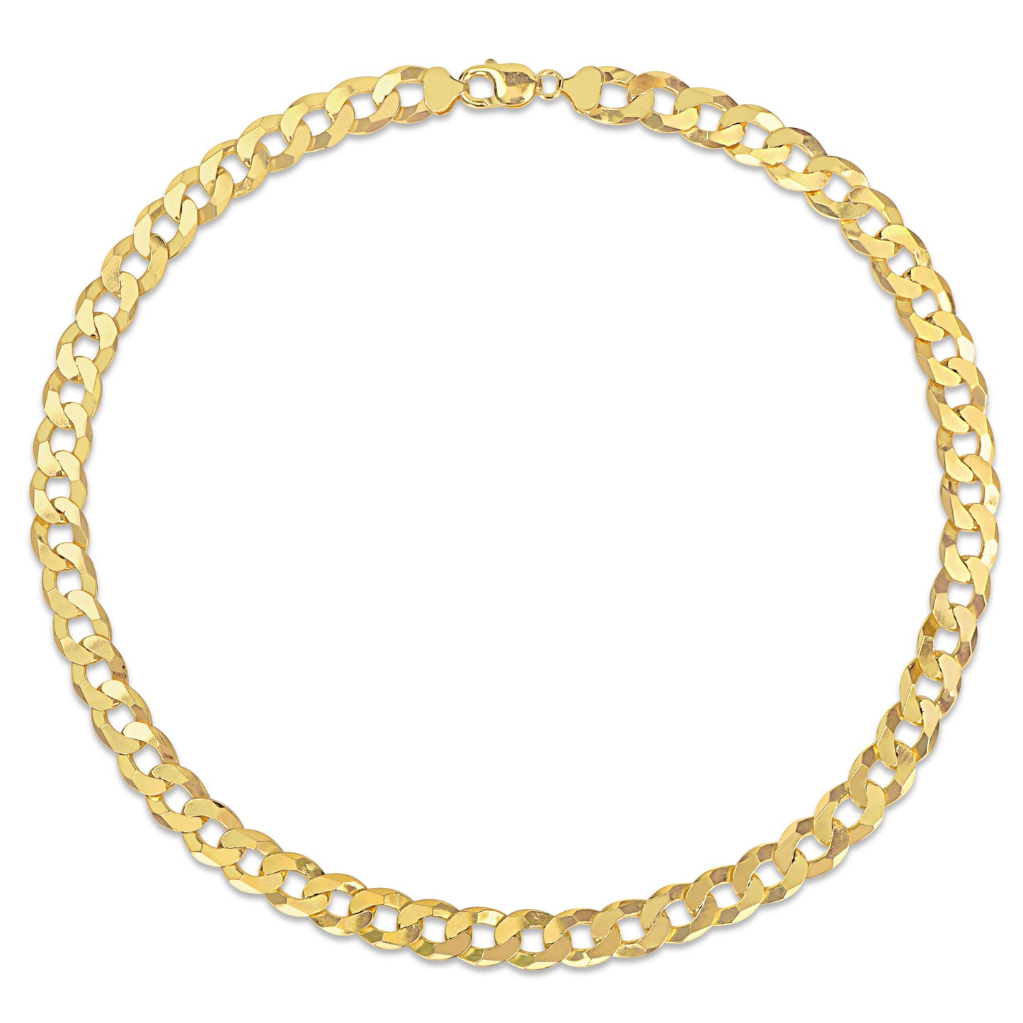 18k Yellow Gold Plated Curb Chain in 12.3mm