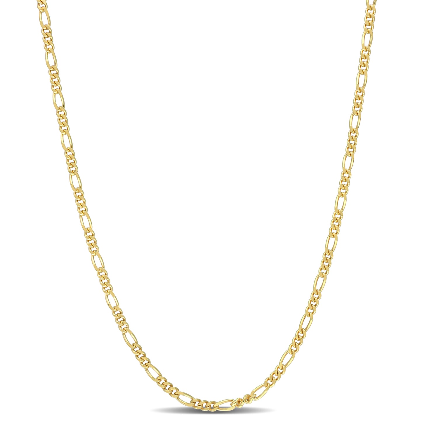 18k Yellow Gold Plated Figaro Chain in 2.2mm